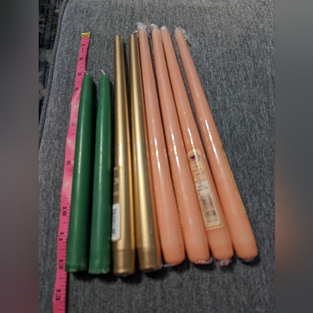 Lot of 8 Taper Candles